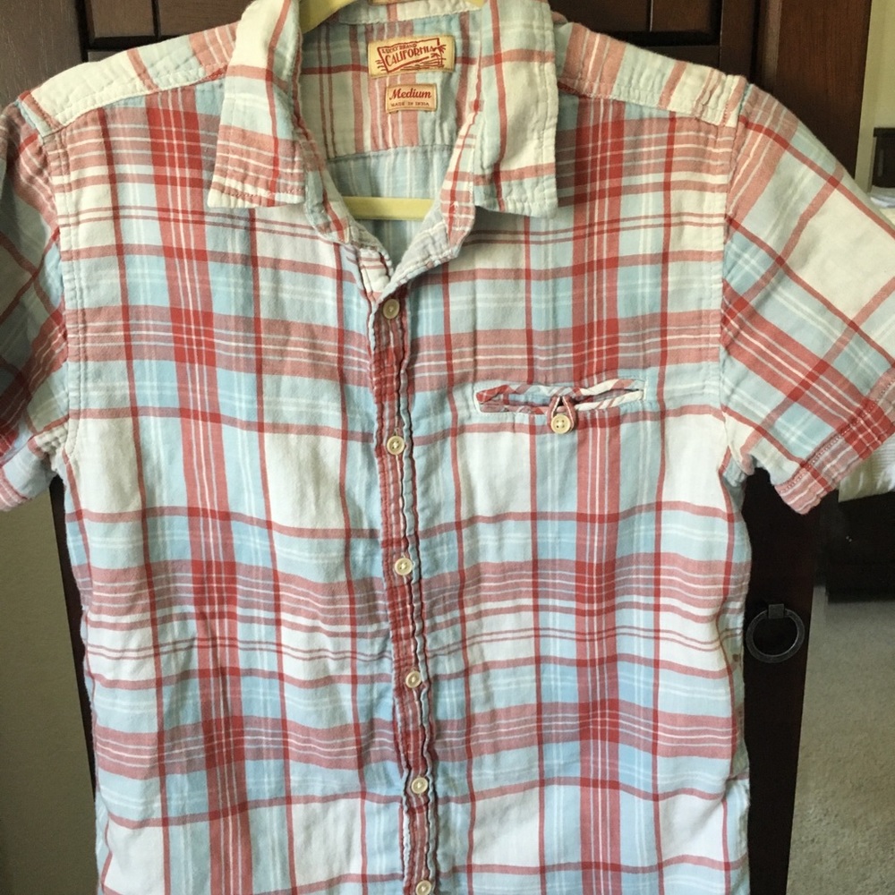 Men’s Lucky Brand button up shirt, M